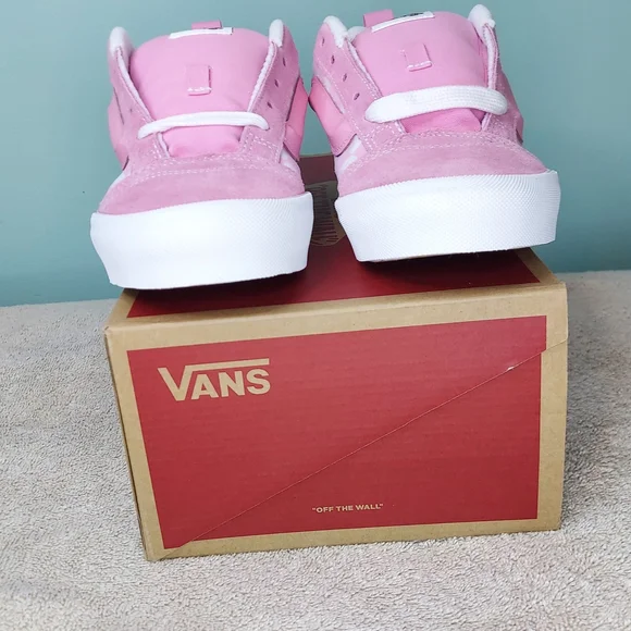 Vans Pink Knu Skool Prism Pink Checkered Women's Sneakers Size 6.5 Brand New - Picture 10 of 16